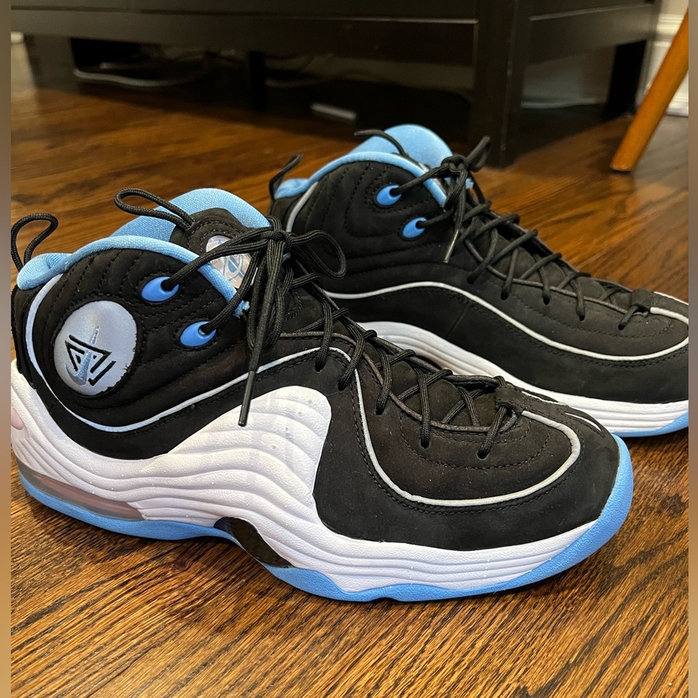 Men's Black and Blue Nike Basketball Shoes